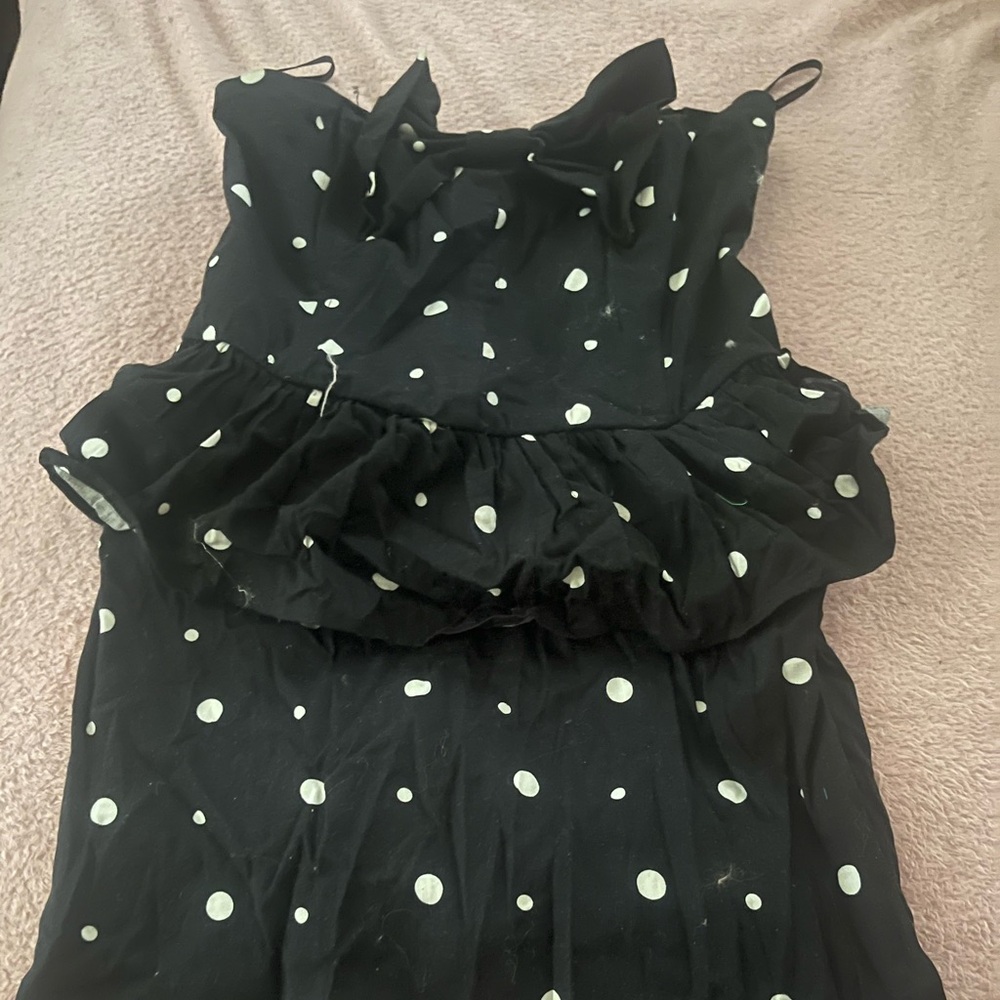 Women’s Black Polka Dress